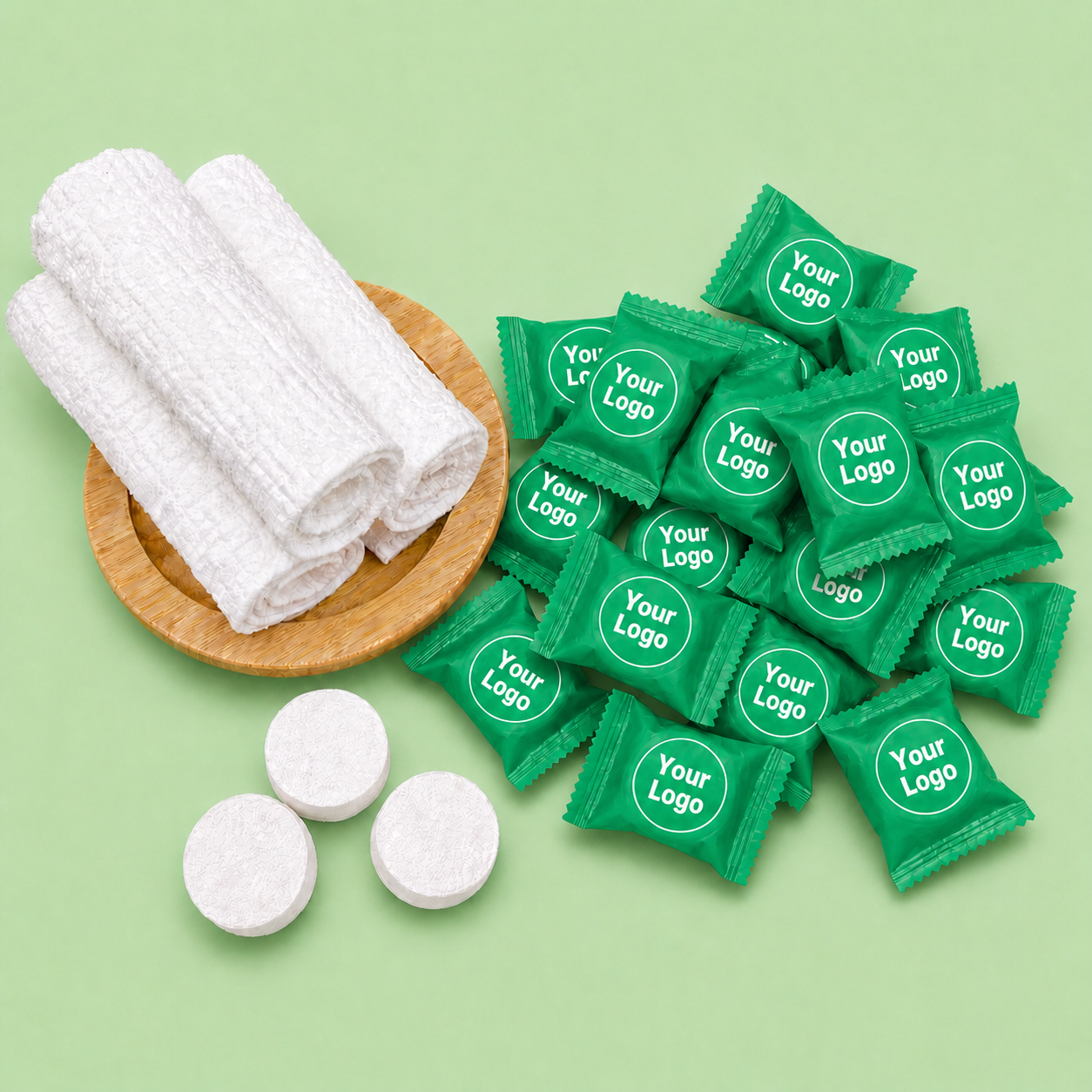 Custom Coin Towels with Logo | Bulk Promotional Compressed Towels - custom-compressed-towel.com