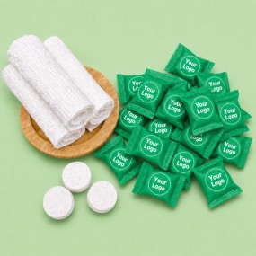 Compressed Towel Tablet Custom Printing | Private Label...