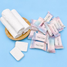Personalized Compressed Towel Tablets with Logo for Bra...