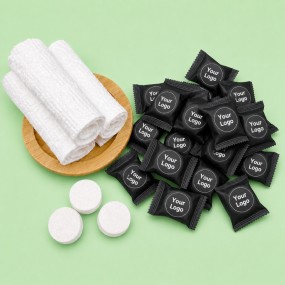 Custom Compressed Towel Tablets with Logo | Personalize...